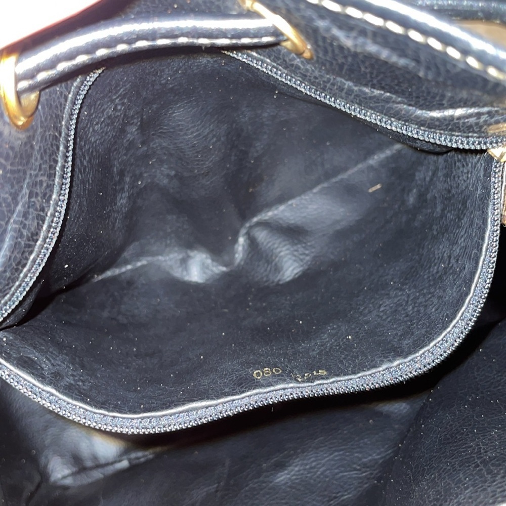 Vintage bucket Fendi Black and Brown Striped Bag - Picture 10 of 15